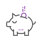 Vector graphic of piggy bank